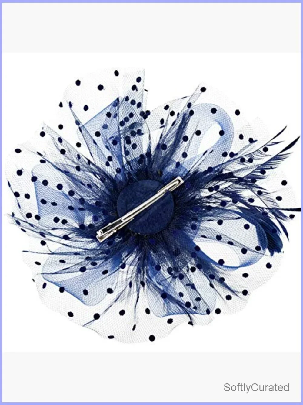 Fascinator Hat Flower Mesh Ribbons Feathers Headband Clip Tea Party Wedding